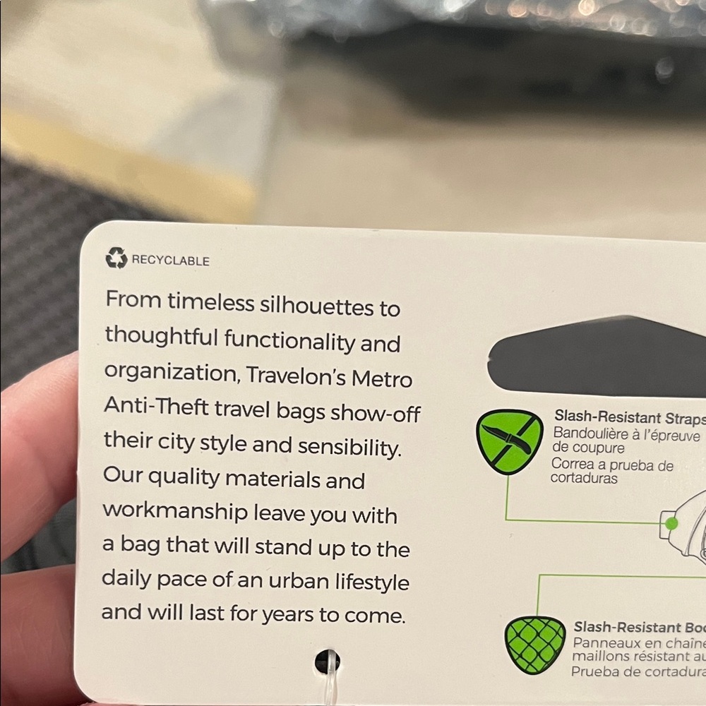 Travelon Anti-Theft Metro Gray Heather Waistpack/NWT - Picture 12 of 16